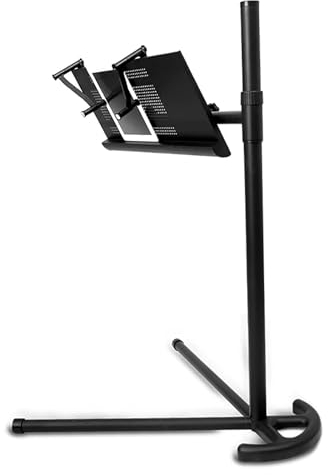 JAVPTAV Leseregal, bodenstehend for Lesen, teleskopisches Heben, hängendes mobiles Bett, Liegen und Spielen am Computer, Notebook-Buchständer, Faltbarer Notenständer (Size : No lamp)