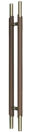 Türgriff aus Massivholz für Glastür, moderner Haustürgriff, langer Schiebegriff, kommerzieller Griff für Geschäft/Wohnen, 59,9 x 30 cm, stilvoller und stabiler Holzgriff