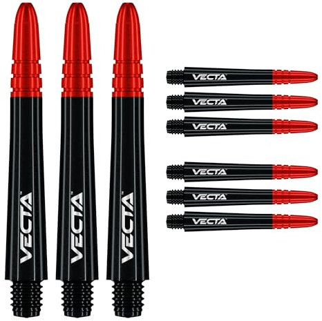 WINMAU Dart Shaft - Vecta Polycarbonat Dart Stems - 1 Set pro Packung (insgesamt 3 Dart-Schäfte) - Professionelles Dartzubehör - Verfügbar in den Größen Kurz, Intermediate und Medium