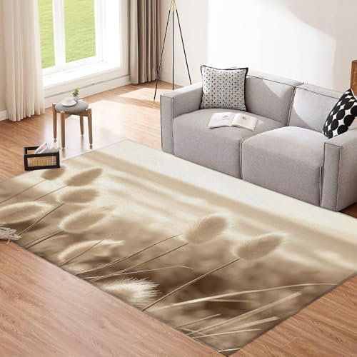 CEDNXOER Tappeto Lavabile In Lavatrice, 180×270cm Tappeto Antiscivolo A Pelo Corto,Pianta Canna Tappeti Anti-Pelo Per Soggiorno, Camera Da Letto