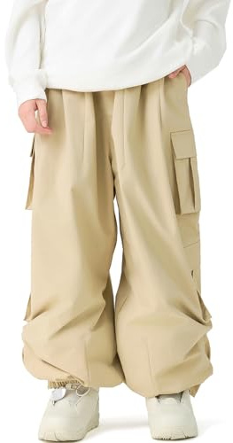 SEARIPE Cargo-Skihose für Herren, wasserdicht, Pumphose, isoliert, Schneehose, Snowboardhose, Winter, Outdoor-Sport, JT0039, Khaki, Größe M