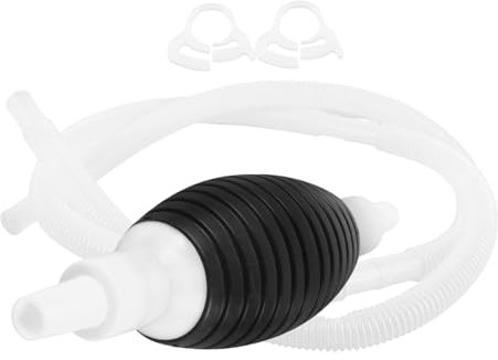 MUCKLILY Handpumpe Benzin Kraftstoffsaugschlauch 1,5m Flexibles Pvc Manuelle Ölsaugpumpe Mit Kugelventil Für Benzin Diesel Öl Umschüttung Und Landwirtschaft