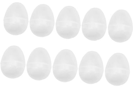 Abaodam 10pcs Plastic Fillable Easter Eggs for Crafts Empty Plastic Balls for Easter Egg Hunt Supplies Party Favors for Boys and Girls