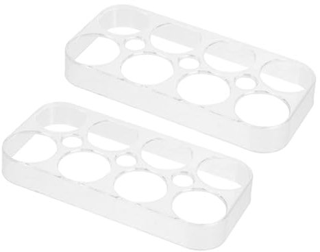 GALPADA Lot De 2 Porte-œufs Pour Réfrigérateur, Plateau à 8 Compartiments En Pp Transparent, Rangement Compact Et Sécurisé Pour Œufs, La Cuisine Et Restaurant