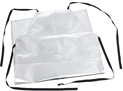 LIFKOME Delantal Aislante Ignífugo De Aluminio Delantal Resistente Al Aceite Para Protección Antiescaldaduras Para Hornos y Cocina