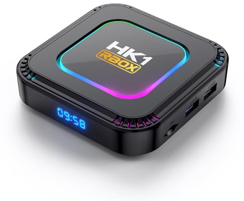 CHROX TV Box Android 13.0, HK1 RBOX K8 RK3528 Quad-Core Wi-Fi6 Dual Band 2.4G/5.8G Ethernet 10/100M BT5.0 8K/4K HDR10+ Ultra HD USB3.0 Lettore Smart Home,4gb+64b