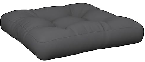 SKM Pallet Cushion Anthracite Polyester 22.8x22.8x3.9 in UV-Resistant,Anthracite (Weight 2.76KG)