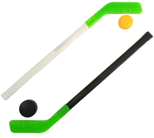 Barns hockeyset, lätt att greppa 28, 4 tum hockeyklubba med 2 bollar, roligt spel, träning för pojkar och flickor, nybörjare, entusiaster, set med