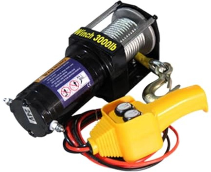 Treuil Électrique De Voiture 12v24V Véhicule Tout-terrain Auto-sauvetage Palan Traction Capacité De Charge éLevéE(24v,Wired handle)