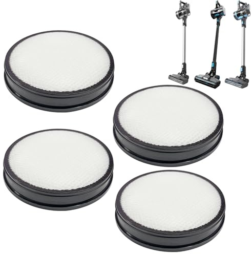 4 Pack Vacuum Replacement Filter Compatible With Vax Blade 3 & Vax Blade 4 Cordless Vacuum Cleaner Models: CLSV-B3KS, CLSV-B3KP, CLSV-B3DP, CLSV-B4KS, CLSV-B4KP, Reusable & Washable Refill Filters