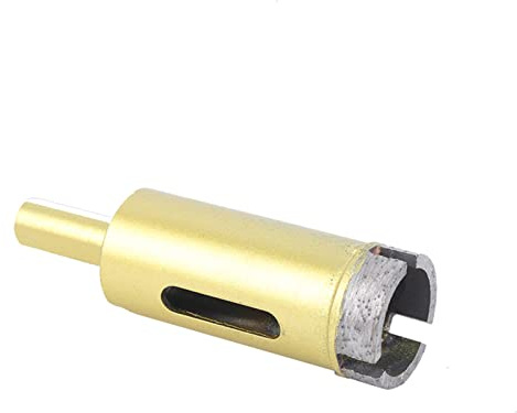 Zerodis Zerodis Broca de 16 Mm, Recubierta de Oro, Sierra Perforadora de Corte Suave para Baldosas de Cerámica, Mármol, Vidrio, Perfecta para Montaje de Grifos (50MM) (25mm)