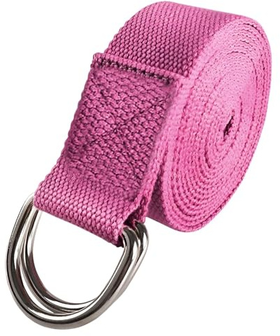 Yogagurt Yoga-Gurt-Stretchgurt, sehr geeignet for tägliches Dehnen und Fitness für Dehnübungen(Pink)