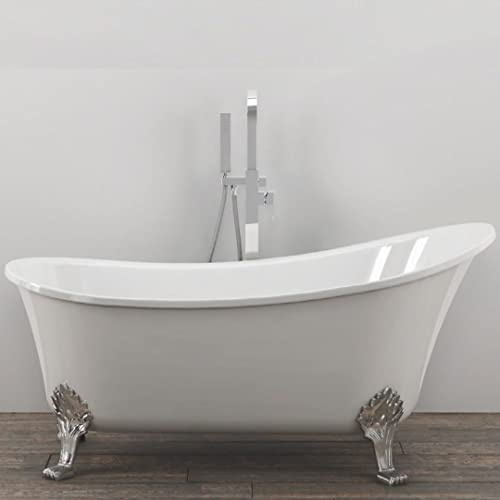 Vasca Da Bagno Free Standing Vintage 006 Acrilico Bianco Lucido Ovale L160xH84XP75