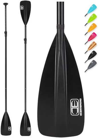 OCEANBROAD SUP Paddle - Adjustable Stand-Up Paddle for Paddleboard Kayak, Adjustable Aluminum Alloy Shaft 68 - 84, 4-Piece, Black