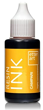 Etter Art hochwertige RESIN Farbe für Kunstharze I Färben Sie Ihr Epoxidharz mit unseren Inks I Hohe Pigmentierung & keinen Braunstich mit unseren Farben I Für eine sehr große Farbbrillianz I Campari