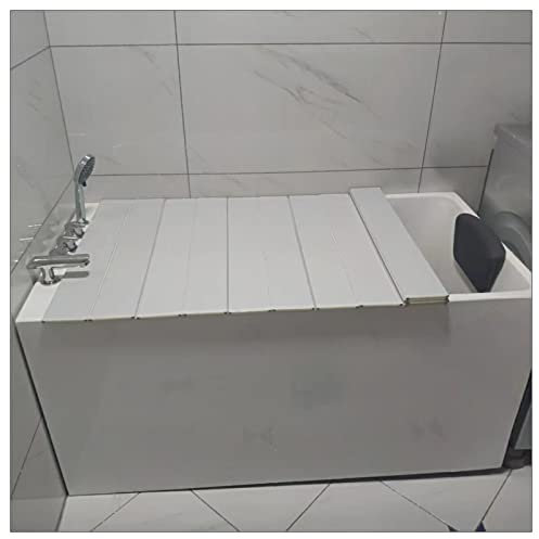 EYLINK Copertura per Vasca da Bagno Pieghevole, Copertura Isolante per Pannelli Antipolvere, Accessori per Vasca da Bagno Multifunzione in PVC con Spessore di 0,6 cm, Lunghezza Personalizzabile (Co