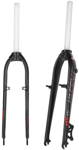 LYMFCFC Forcella Rigida per Bici MTB 26/27,5 '' Forcella per Bicicletta in Alluminio Super Leggero 1-1/8 '' Freno A Disco/V Forcella MTB in Lega A Sgancio Rapido A,27.5in