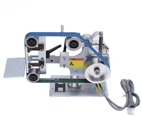 Bandschleifmaschine Bandschleifer Schleifmaschine FüR Holz Metall Bausatz Messerschleifer Band Tellerschleifer Schleifmachine Verstellbare Bandschleifmasche Satz Schleiftisch BüRstenloser Motor 550W
