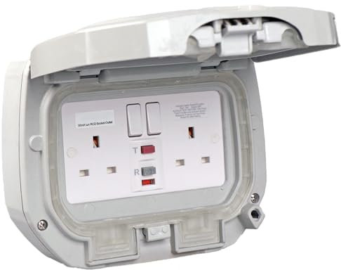 ALLBRO World's Strongest IP66 Weatherproof Socket - RCD 13A DP Switched Wall Outlet