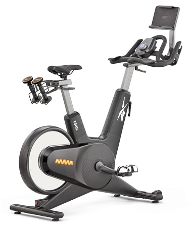 Reebok Bicicleta Ciclismo Indoor Z-Tech - Kinomap y Zwift - Volante inercia 13kg - Freno electromagnético - Peso máximo 150kg