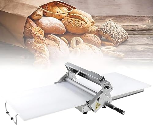 Kommersiell degpressmaskin, rostfritt stål justerbar tjocklek för bakverk och croissanter