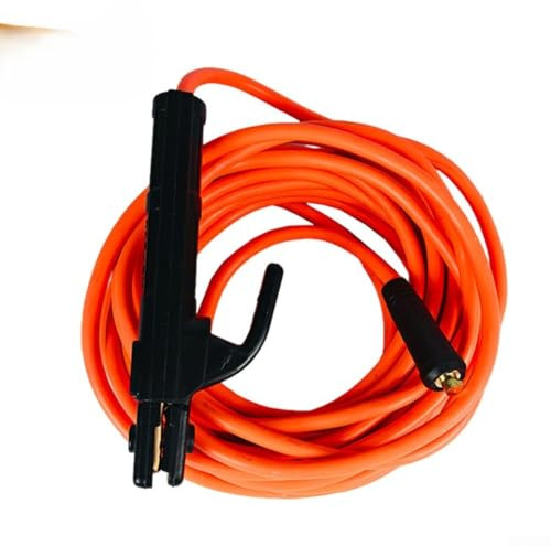 YobiLife Cavo di Saldatura Filo di Terra Portaelettrodo per Saldatrice a Scintilla MMA Anti-Scottatura Anti-Caduta Costruzione in Metallo e Plastica Confezione da 1 (3 Metri)