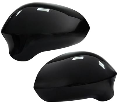 Tür Spiegelkappen Für Seat Für Ibiza 6J Für MK4 2008 2009 2010 2011 2012 2013 2014-2017 Schwarz Glänzende Türflügelspiegel-Abdeckkappen Links + Rechts