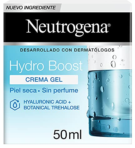 Neutrogena Hydro Boost Crema Gel (50 ml), crema hidratante facial apta para pieles sensibles, crema para el cuidado facial con ácido hialurónico