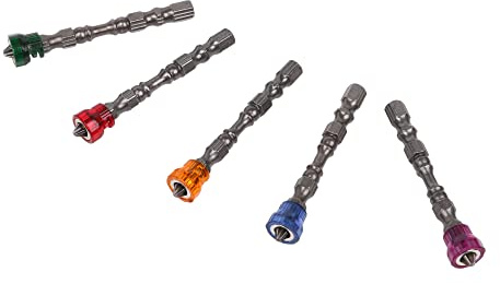 1/4 S2 Chromstahl Trockenbau Magnetische Schraubendreher Bit PH2 Gipskarton Schrauben Sechskantschaft Mit Tiefenstopp Packung von 5
