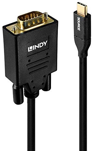 LINDY 43251 USB Typ C an VGA Adapterkabel 1m