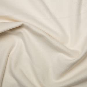 Winceyette 45-inch Wynciette Soft Cotton Flannelette Fabric, Cream - per metre