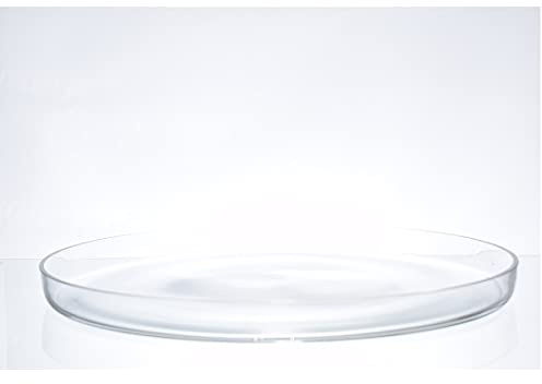 EMH Piatto da portata medio in vetro trasparente Ø 23 cm