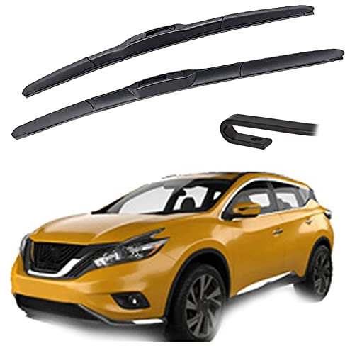 Car Front Windshield Wiper Blades for Nissan Murano Z52 2017 2018, Windscreen Wiper Blades Wiper Arm Brushes Cutter Window Wiper Wipers Accessories