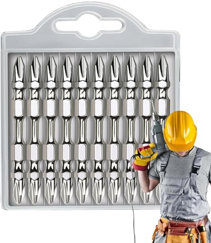 Brocas de destornillador Phillips, listas para taladro eléctrico y de impacto, juego de brocas de destornillador de impacto, brocas para carpintería, cruceta magnética para latón, madera