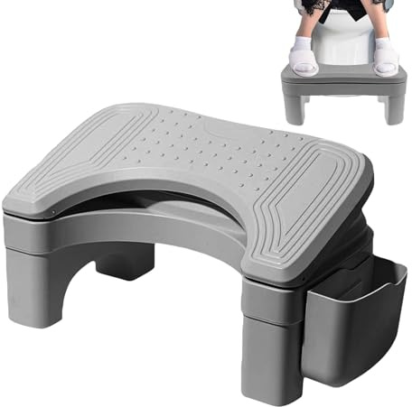 Sgabello da WC, sgabello per WC | sgabello da vaso sgabello da piede per WC antiscivolo - sgabello per gambe da WC a da toilette con scatola di immagazzinaggio
