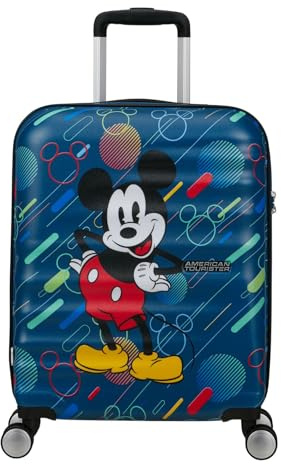 American Tourister Wavebreaker Disney FL - Spinner S, Handgepäck, 55 cm, 36 L, Mehrfarbig (Mickey Future Pop)