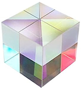 BUGUUYO Glaswürfel Optischer Rgb-dispersionswürfel Für Physikunterricht Und Dekorationskunst Würfel Für Forschungsinstrument Und Lehrmittel