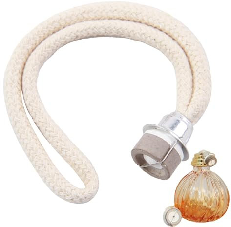 Lámpara de Aceite de Fragancia de Repuesto,Mecha para Quemador Aceites Esencial,Difusor de Aromaterapia, Decoración del Hogar, Cabeza Plateada