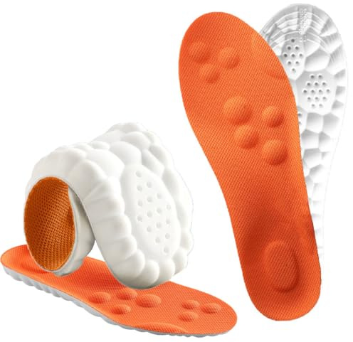 Roofo Steppers Insoles for Women Cloud Insoles Shoe Inserts Memory Foam Soles for Women with Soft Support Cushion(US-Women-5-8)