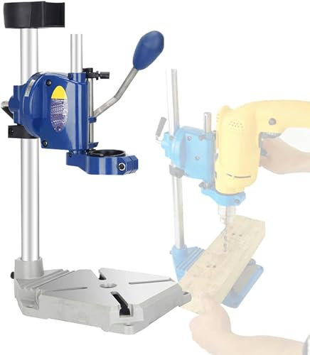 Support de perceuse à Colonne, Support de perceuse à Colonne, Support de perceuse à Colonne avec étau pour perceuse à Main, Table de perceuse à Colonne de Table sur Pied avec Base en Fonte,