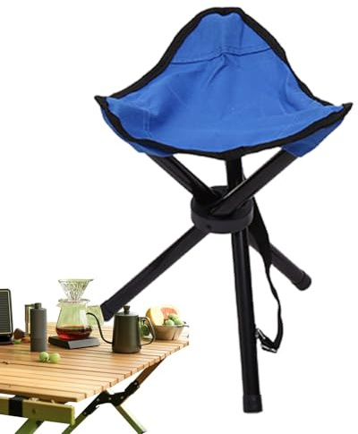 Niesel Fällbar pall stativ hög, camping vuxen resepall att sitta på, bärbar lätt vikbar pall, kompakt bärbart fiskestativ, picknick fiske festival campingstolar