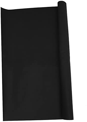 SHINEOFI 1mm Fire Retardant Welding Blanket Heat Resistant Fabric for Welders Cuttable Fire Blanket for Glass Blowing and High-Temperature Applications Black Felt Material