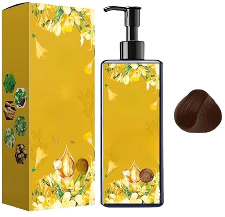 Tinta nutriente per capelli a base vegetale, tinta monodose al profumo floreale, shampoo levigante e lucidante, copre i capelli bianchi, adatta a uomini e donne