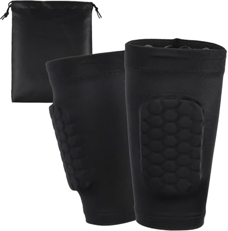 3in1 Sleeve Schienbeinschoner Fußball - Sleeve mit integriertem Schutzpolster - Ultraleicht, rutschfest & atmungsaktiv - Schienbein Schützer Trainingszubehör - Herren, Damen, Kinder