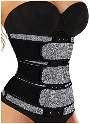 Bustiers Corsets Bridal Lace Up Satin Boned Corset Sports Three Fashion with Breastplate Women Belts Shapeware for Cosplay Halloween Costume & Party (Grey, XXL)