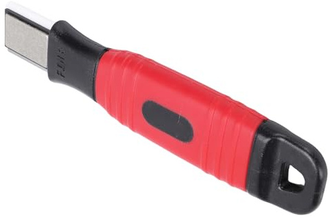 Dilwe Pierre à Aiguiser Aiguiseur d'outils de Jardin Double Face Portable avec Poignée en Caoutchouc Antidérapante pour l'entretien des Couteaux à Ciseaux de Hache de Jardinage