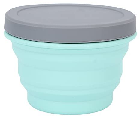 DGLDCSHUAI - Cuenco plegable de silicona plegable portátil de viaje resistente al calor para personas mayores para acampar al aire libre senderismo