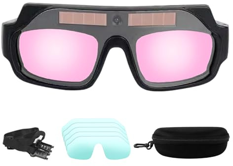 Generisch Lunettes de protection pour soudure, antidérapantes, auto-éblouissantes, avec protection contre l'éblouissement, pour les travaux de soudure, pour mécaniciens et techniciens en atelier et