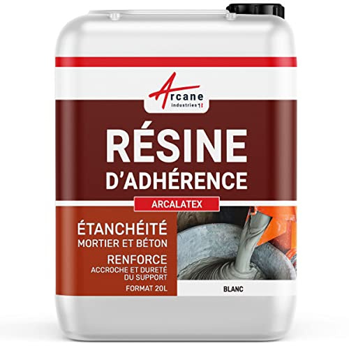Resina de Adherencia, Mortero y Hormigón - ARCALATEX 20 L | Resina de Adherencia para Mortero, Mejora la Adherencia, la Impermeabilidad y la Dureza de las Soleras - Arcane Industries