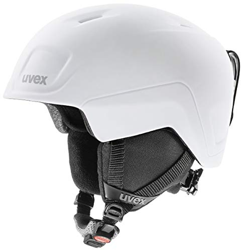 uvex heyya pro - extrem Leichter, sicherer Skihelm mit individueller Größeneinstellung für Kinder - White-Black matt - 51-55 cm